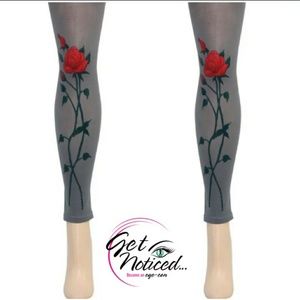🥀Thorny Rose Footless Tights